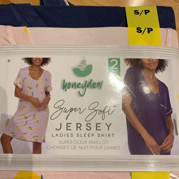 NWT 2 Ladies Short Sleeve Sleep Shirts (2 pack) - size S - Picture 7 of 11